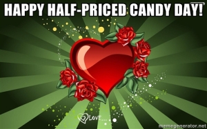 vday 6 half price candy